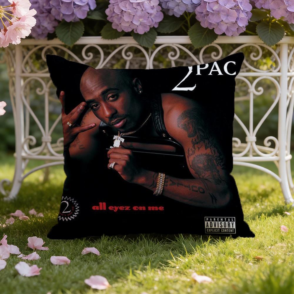 2P-PAC Tupac S-Shakur Чехол-подушка для дома и автомобиля, двойного назначения: Двусторонняя конструкция для максимального комфорта