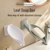 LIEI Leaf-Shaped Suction Cup Draining Soap Dish