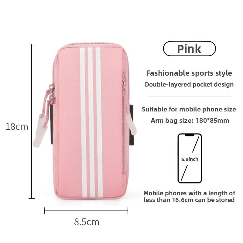 Phone Armband Waterproof Running Holder Shockproof Luminous Mobile Arm Case for Samsung Xiaomi Huawei Iphone 14 15 16 Pro Max 6
