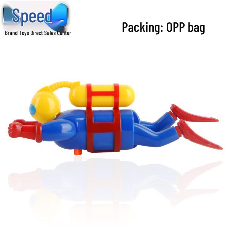 On-Chain Diver Doll Water Toy: Clockwork Swimming Bath & Pool Fun for Kids