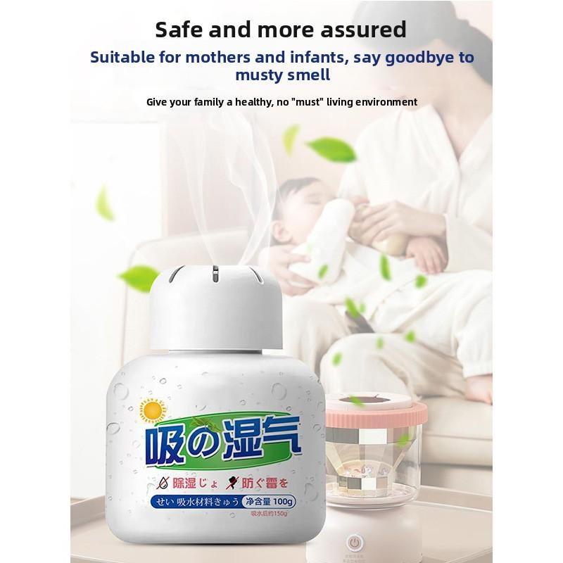 Home Dehumidifier Box for Damp and Odor Removal Moisture Absorber for Closet, Dorm, Bathroom, Bedroom---