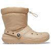 Crocs Универсальные Теплые и Удобные Короткие Снежные Ботинки Мужские Бежевые