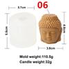 3D Maitreya Buddha Candle Silicone Mold DIY Buddha Statue Resin Gypsum Concrete Mold Mould Home Garden Decorations Craft Mold