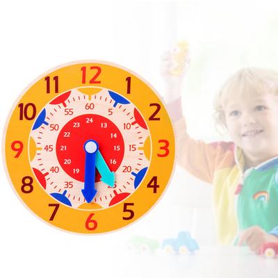 Обучающий деревянный циферблат для детей 4-6 лет
