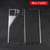 Жесткий ПК-чехол для Xiaomi Mix Fold2: Прозрачный, Глянцевый, Точные вырезы, Защитная крышка