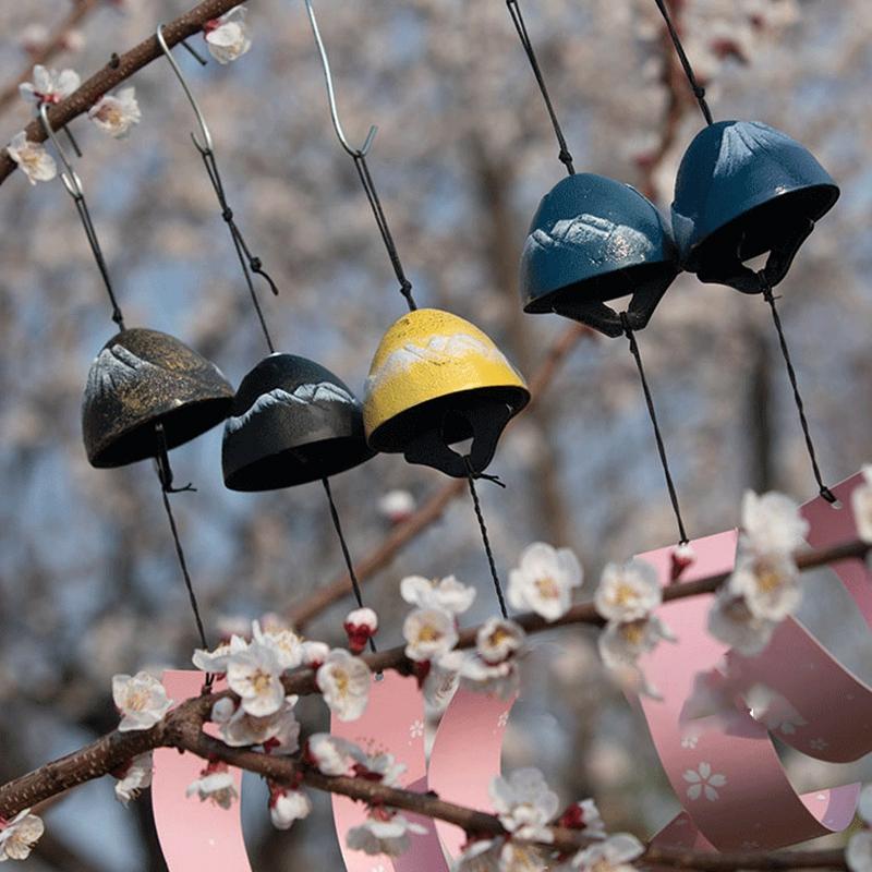 Japanese Style Wind Chimes Hanging Decor Landscape Bell Metal Wind Chimes Outdoor Decor Retro Bell Courtyard Hanging Decoration