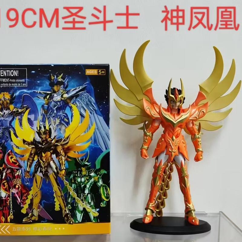 Anime Saint Seiya God Cloth Figure Phoenix Ikki Hyoga Seiya Shiryu Standing Figure Toy PVC Box Figure Collection Decoration