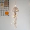 Handmade Bohemian Hanging Ornaments Macrame Wall Hanging Woven Jellyfish Pendant Wall Hanging Pendant for Bedroom Home Decoration