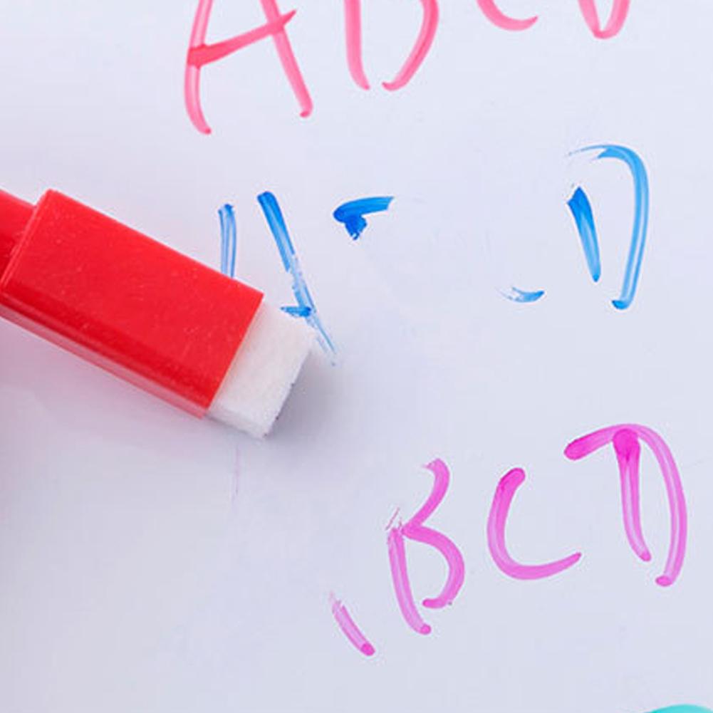 8pcs Light Board Pen with Erasable Brush Markers Pen Kindergarten School Office Supplies