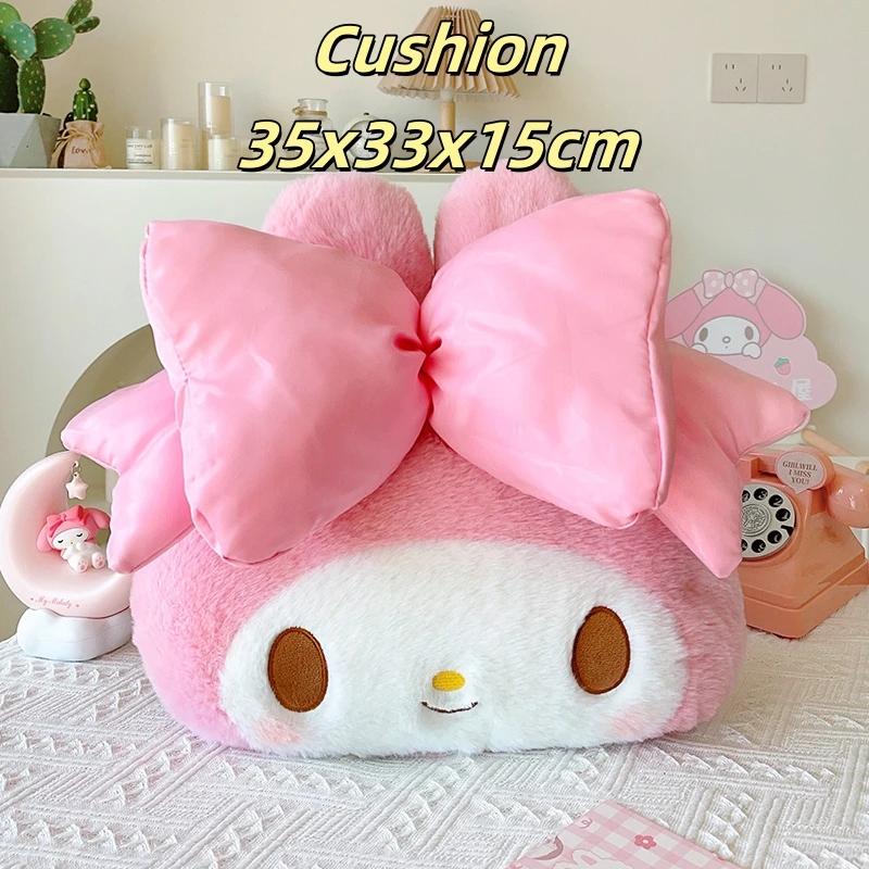 Мультяшные плюшевые игрушки My Melody Милые набивные аниме Кавайные плюшевые игрушки Подушка для спины Подголовник Автомобильные аксессуары Чехол на ремень безопасности