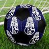 Schalke 04 Indoor Soccer Ball Colorful Machine Stitched PVC Size 5 Team Training Competition Ready Durable High-Bounce Cool Sports Gift