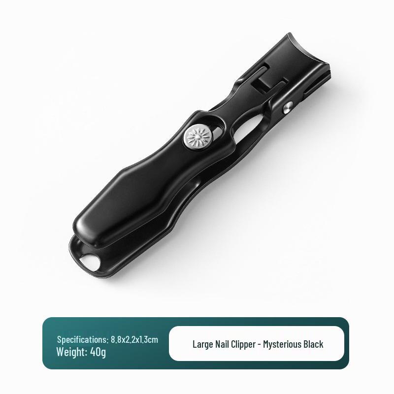 Ножницы для ногтей самоблокирующиеся с защитой от брызг для толстых ногтей на ногах, большое отверстие, сталь 3CR13