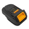 Совместим с аккумуляторным электроинструментом Dewalt 18V/20V. Подключается к литий-ионным аккумуляторам Ridgid/AEG 18V Hyper. Адаптер аккумулятора AR20DL