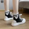 Footwear Sneakers Booties High Platform Sock Short Shoes for Woman Black Women's Ankle Boots Sports New In Spring 2024 Pu Hot 39
