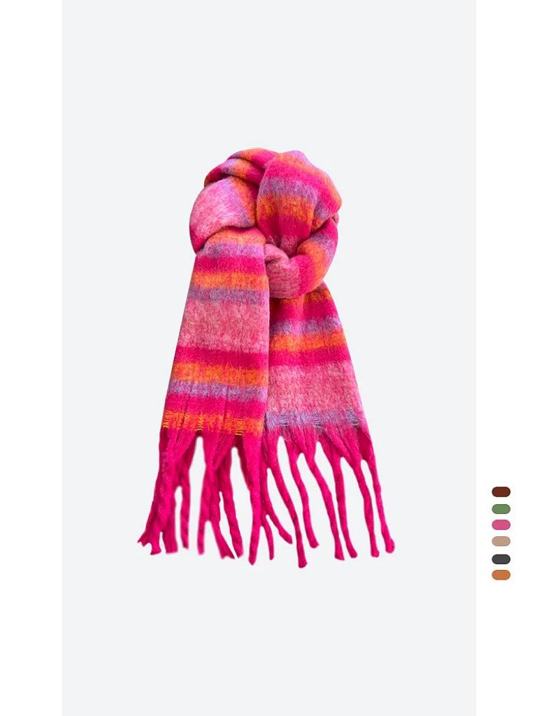 Men's quality solid color scarf autumn and winter high sense versatile imitation cashmere shawl thickened warm scarf women's wholesale