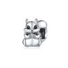 S925 Silver Animal Theme Bracelet Bead Charms Elephant Rabbit Leopard Lion Pendant Beads DIY Jewelry Making Accessories