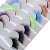for Halloween Masquerade Party False Eyelashes Cat Eye Lashes Colored Lashes Fake Eyelashes