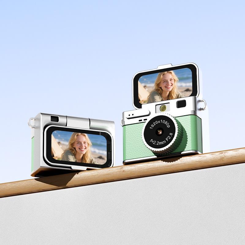 Retro Flip Screen Digital Camera: HD Photos & Video Recorder for Students