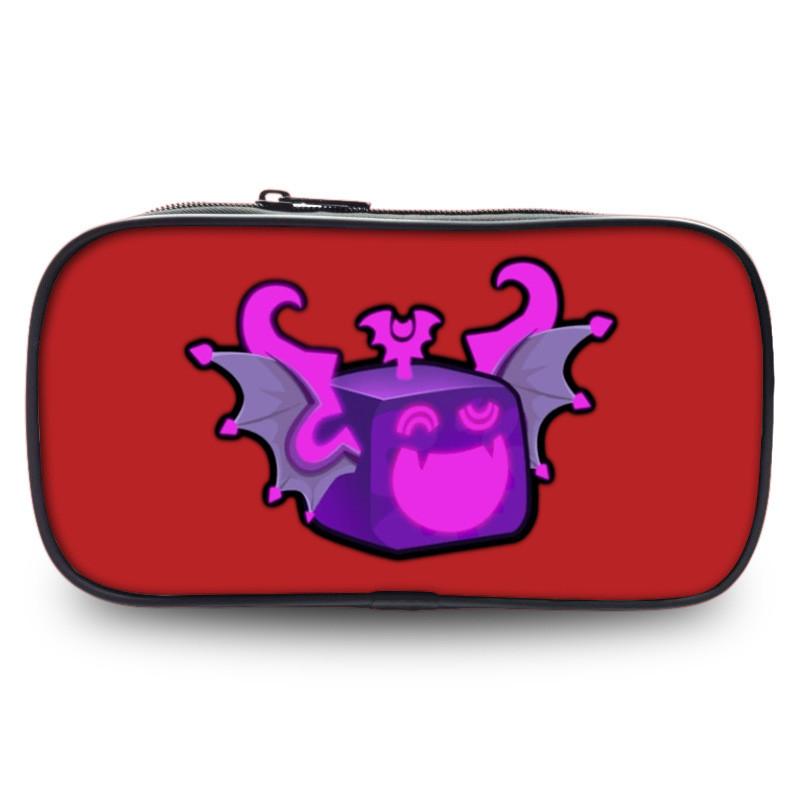 Прочный полиэстеровый пенал Blox Fruits Roblox для студентов с большой вместимостью