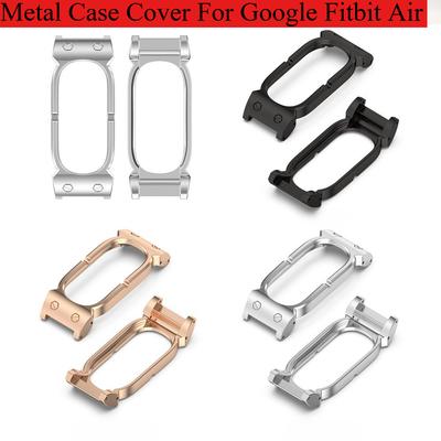 Metal Case Cover For Google Fitbit Air High Quality Smart Watch Protective Accessories Connect 12mm Width Strap