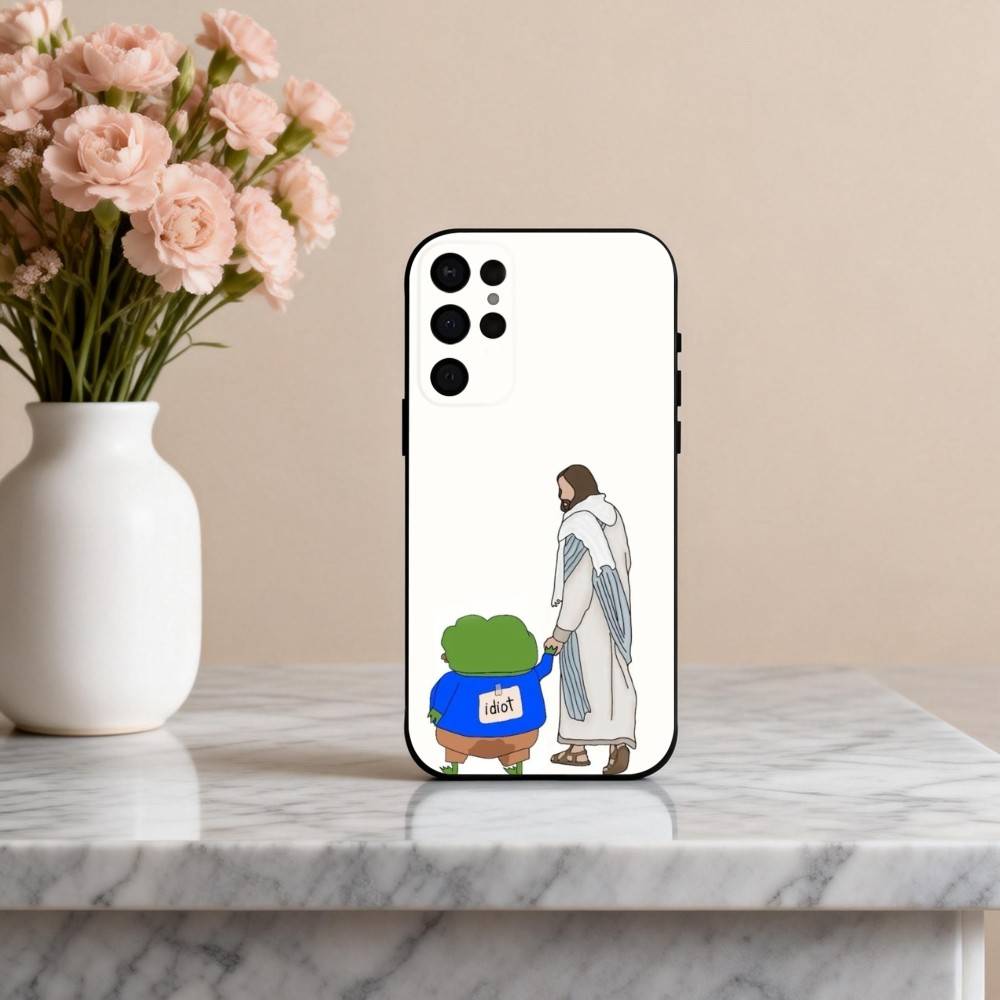 Funny P-Pepe the F-Frog Phone Case For Samsung S25,S24,S21,S22,S23,S30,Ultra,S20,Plus,Others Soft Black Case
