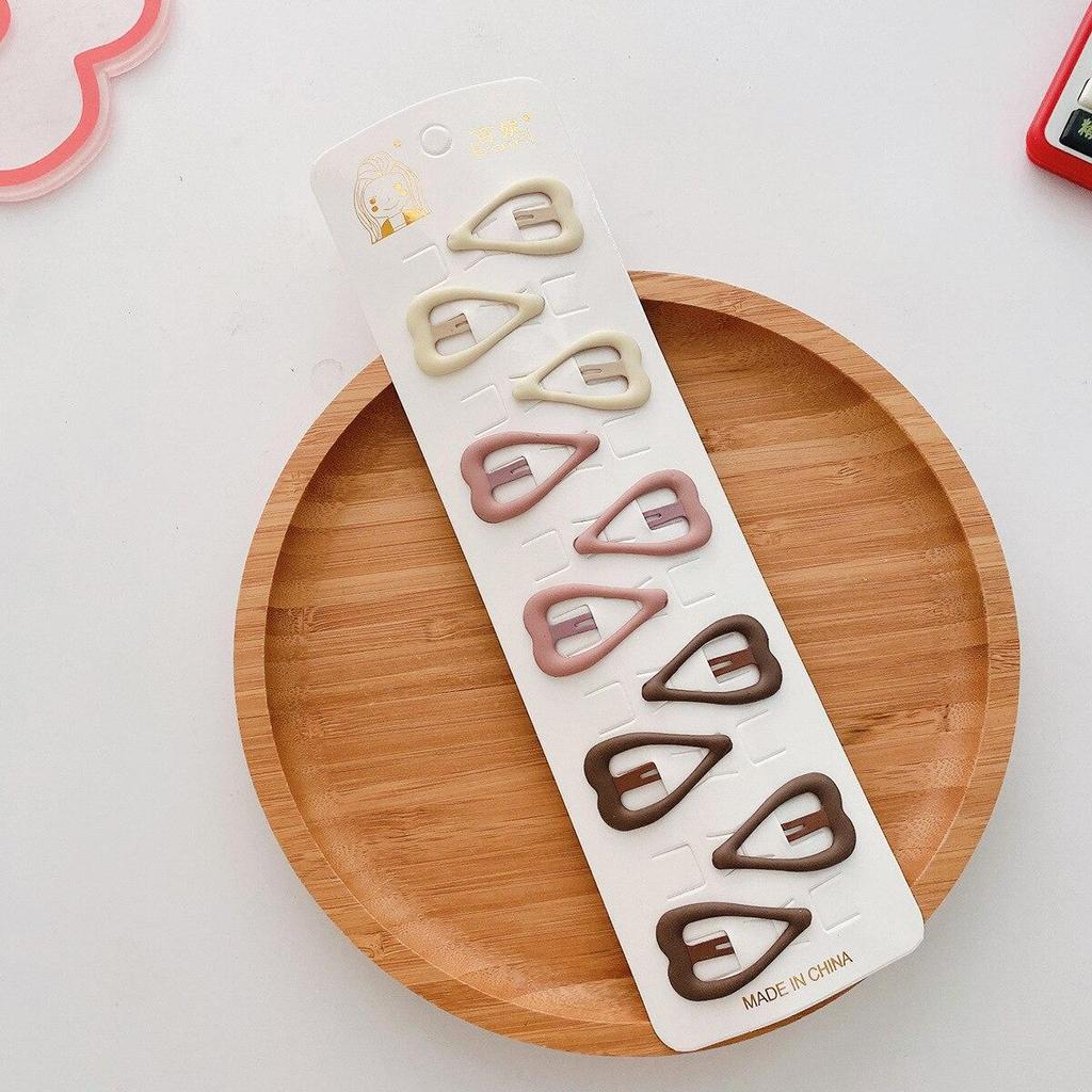 10 шт. новые корейские заколки для волос для девочек, цвет чая с молоком, заколки принцессы с челкой, боковой зажим, аксессуары для волос для маленьких девочек