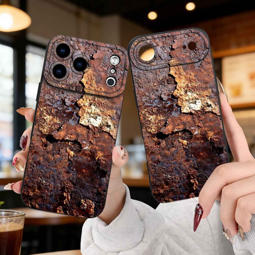 Ретро Металл Ржавый Узор Печатный Чехол для Телефона для Samsung S26 Ultra Fundas Galaxy S25 S24 S23 S22 S21 S20 FE A55 A35 A15 A54 Чехол