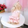 Layer Ruffle Pet Princess Dress Bowknot Multi Layer Ruffle Su Dog Clothes Breathable Comfortable Pet Cake Skirt Party Outfits