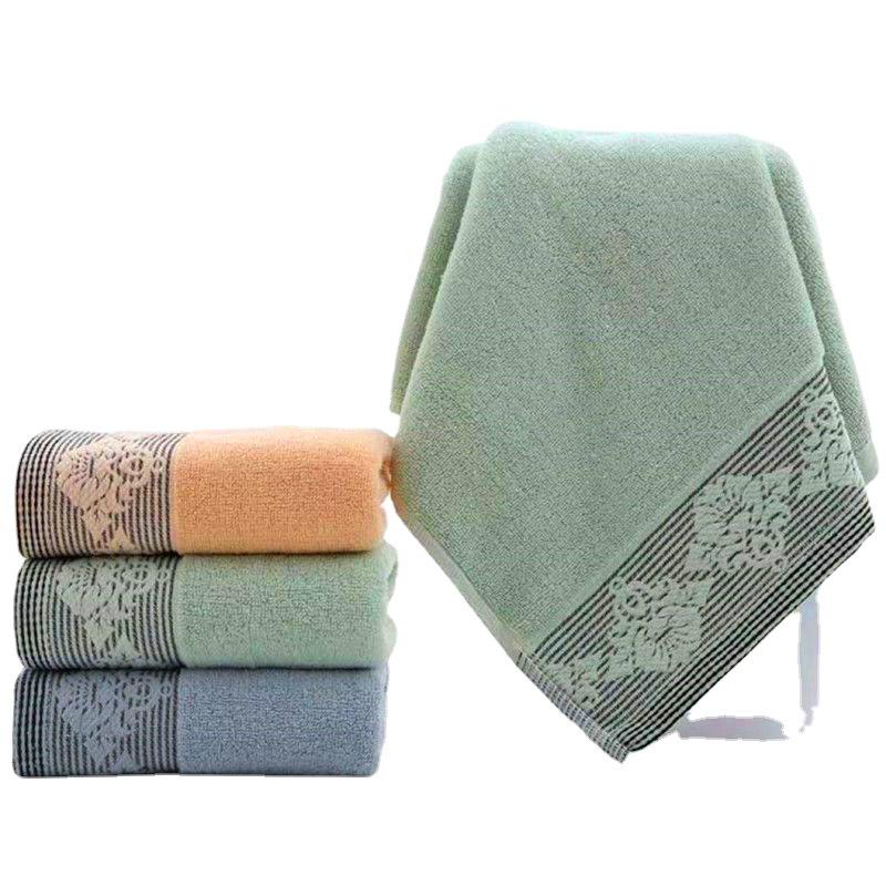 100% Хлопковое жаккардовое полотенце - 100 г Впитывающее и утолщенное для умывания и купания взрослых