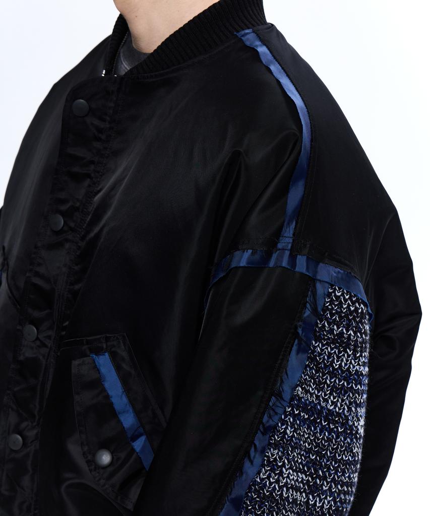 Rssc Knit Mixed Ma-1 Jumper - Black