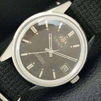 ВИНТАЖНЫЕ АВТОМАТИЧЕСКИЕ ЯПОНСКИЕ МУЖСКИЕ ЧАСЫ ORIENT С ОРИГИНАЛЬНЫМ ЦИФЕРБЛАТОМ a704823-1