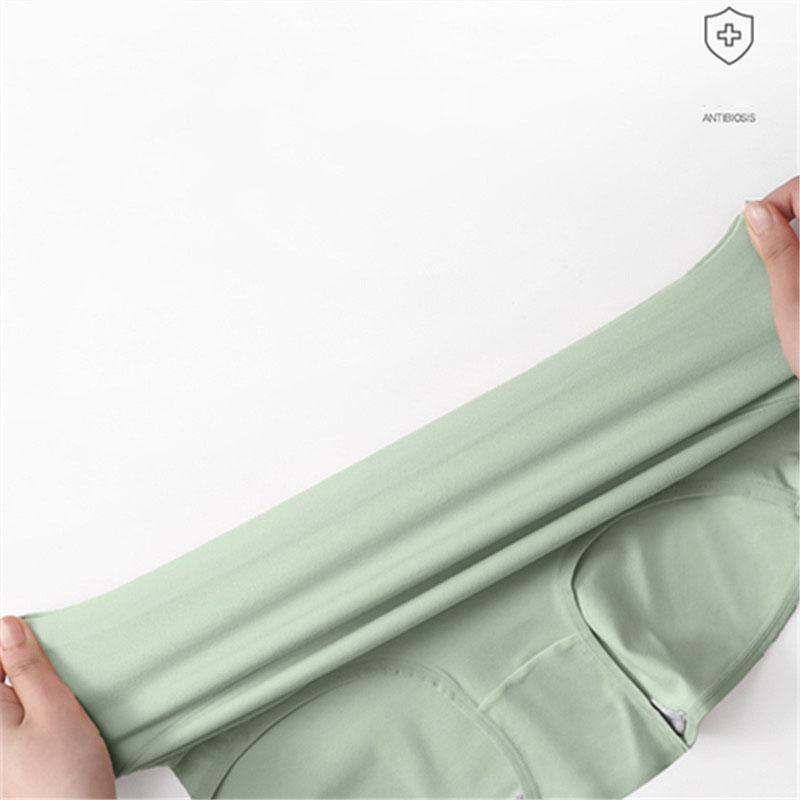 Women Plus Size Solid Color Cotton Briefs Underwear High Waist Panties Cotton Underpants Lingerie