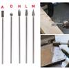 5pcs 100mm Long Rotary Burrs Set 3x6mm Solid Carbide Single Cut Tool Bits
