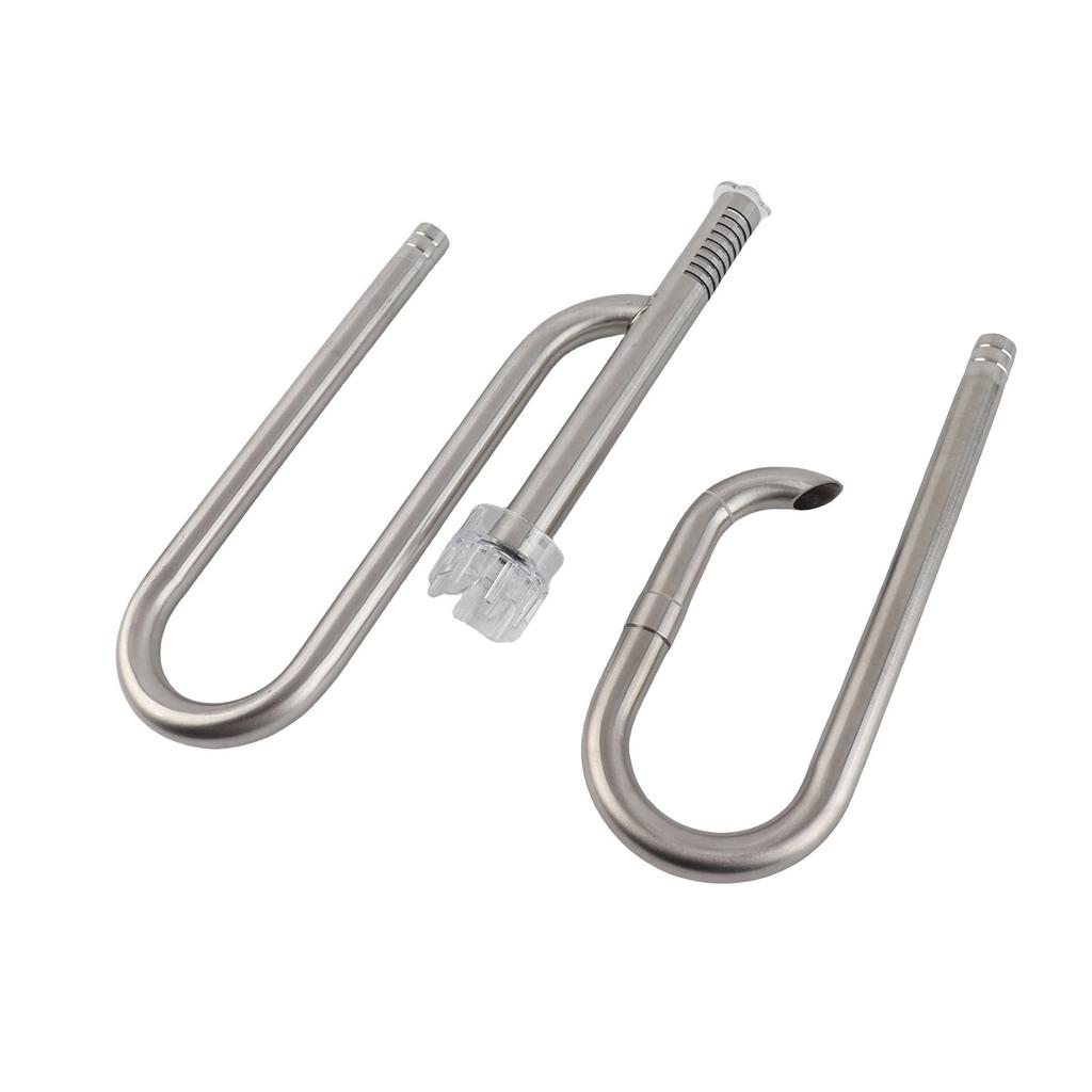 Fish Tank Stainless Steel Pipe Surface Skimmer Aquarium Inflow and Outflow Pipe Set16 Pipe Surface Skimmer