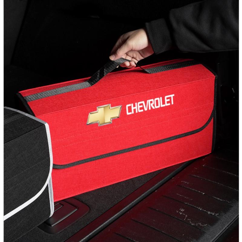 AABHH1 Car Felt Cloth Storage Bag Folding Organizer Box Trunk Tool Case For Chevrolet Sonic Silverado Trax Camaro Captiva Equinox SS
