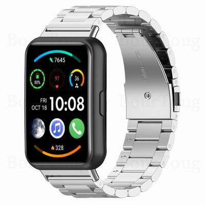 Металлический ремешок из нержавеющей стали для Huawei Watch Fit 2, новый ремешок для часов FIT 2, элегантный браслет с разъемом