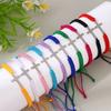 Personality Adjustable Charm Bracelet Colored String Couple Hand Ring Cross Bracelet Gifts