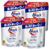 In Dekaraku Size Attack ZERO Laundry Detergent Liquid Attack Liquid Best Cleaning Power In History Refill 2150g X 4 Large Capacity [Sold Case]