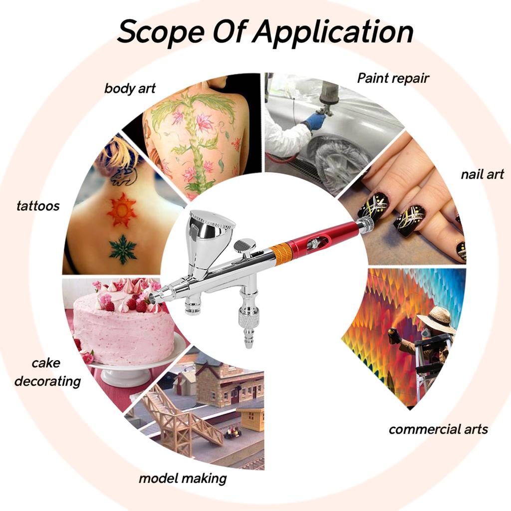 Многоцелевой профессиональный T218 0,3 мм аэрограф Max 30PSI набор воздушных насосов для изготовления моделей DIY Art