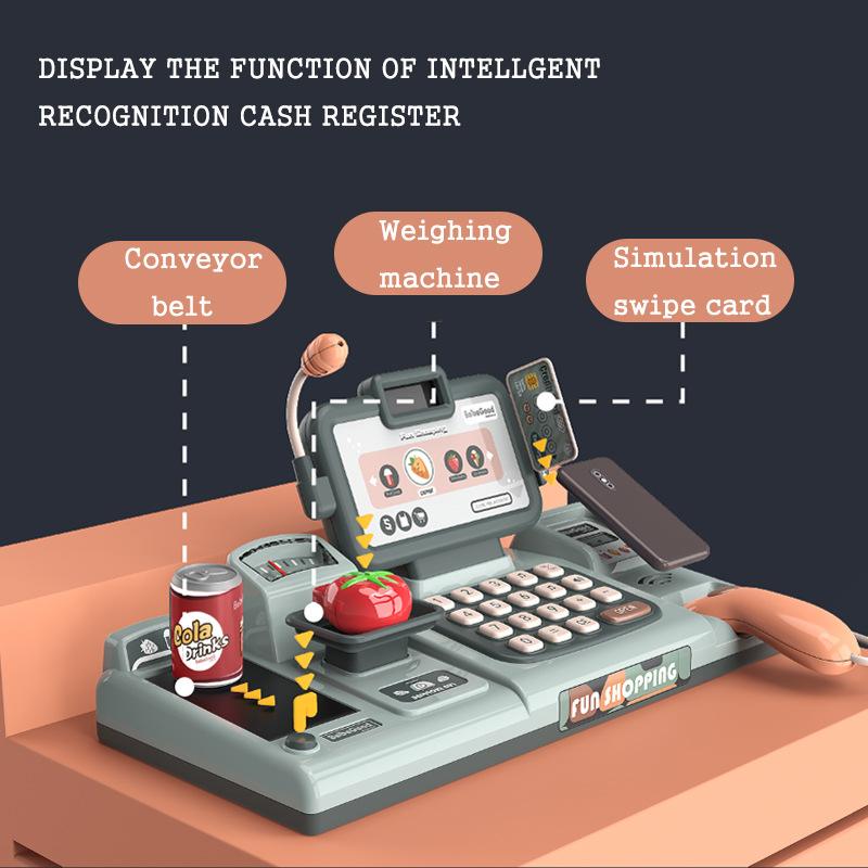 Умная страница оформления заказа Игровой домик Игрушка Симуляция Супермаркет Обеденный стол Фрукты Кассовый аппарат Детский комбинированный набор