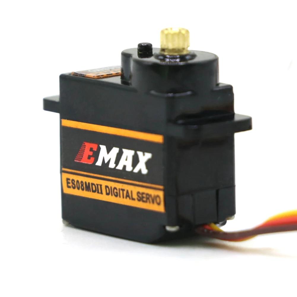 EMAX ES08MD II Мини Цифровой Сервопривод Металлический 13г для Радиоуправляемой Модели Самолета Высокоскоростной Мини Металлический Редуктор для FPV Радиоуправляемого Самолета Фиксированное Крыло Подарок