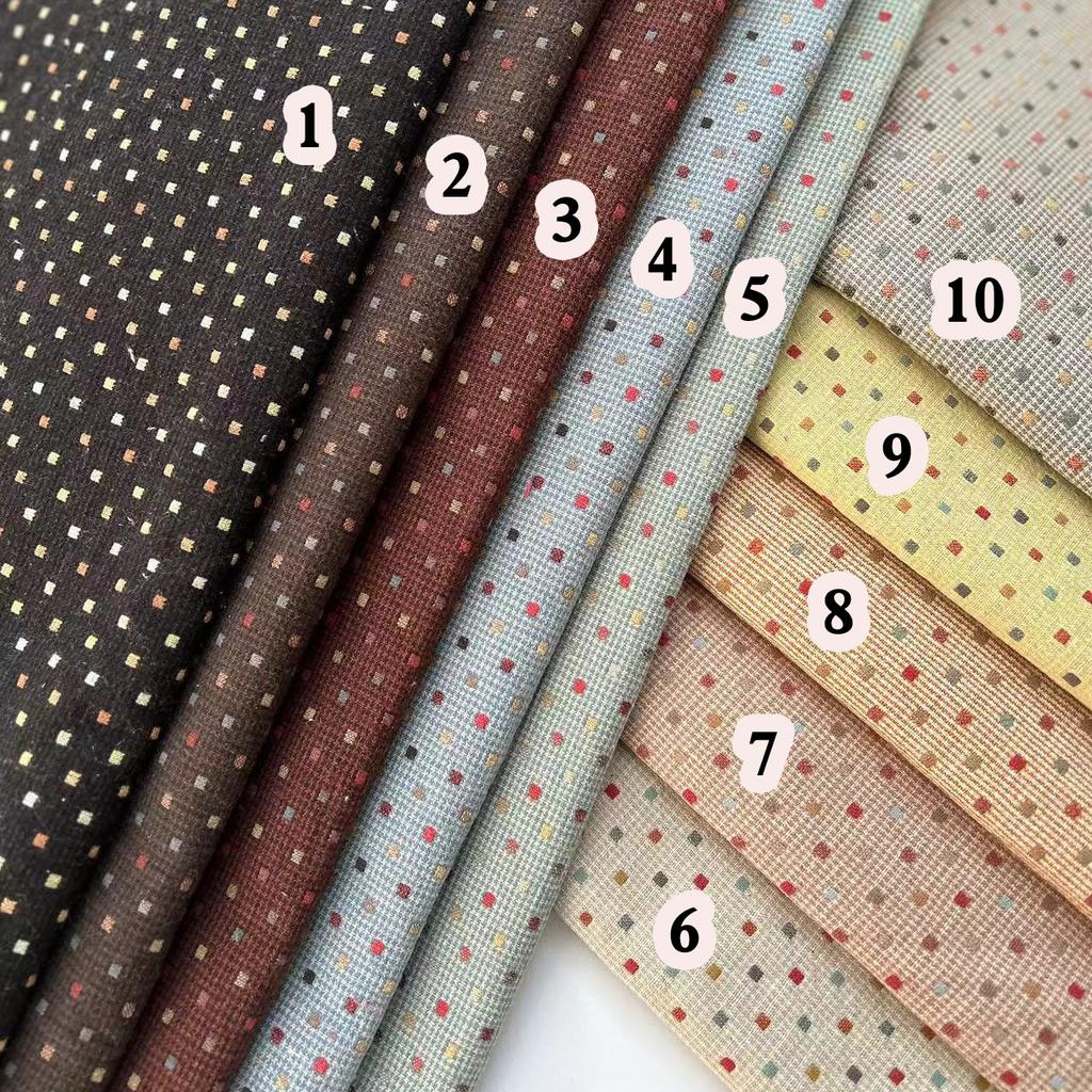50*140 см DIY Япония Маленькая группа ткани Ткань, окрашенная пряжей, для шитья Ручная работа Пэчворк Стегание, полоска точка японский