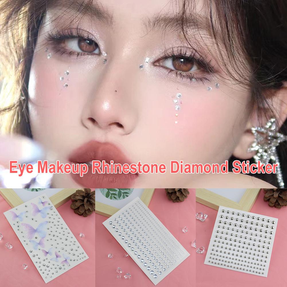 Butterfly Sticker Accessories Christmas Face Sticker Tear Stage Corner Eye Bright Face Makeup D L6Q1