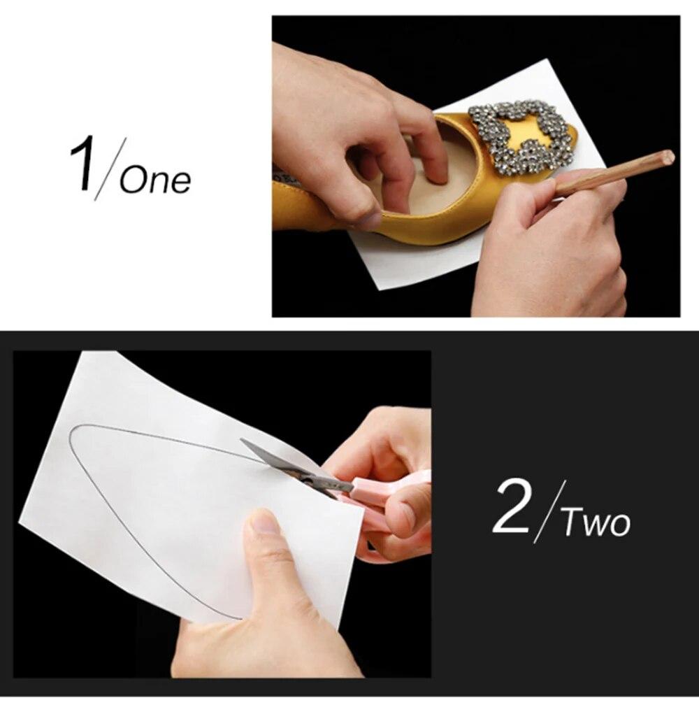 Защитная наклейка для подошвы обуви, нескользящая лента для сандалий, вставки для обуви на высоком каблуке, самоклеящиеся накладки на подошву, стельки для подошвы