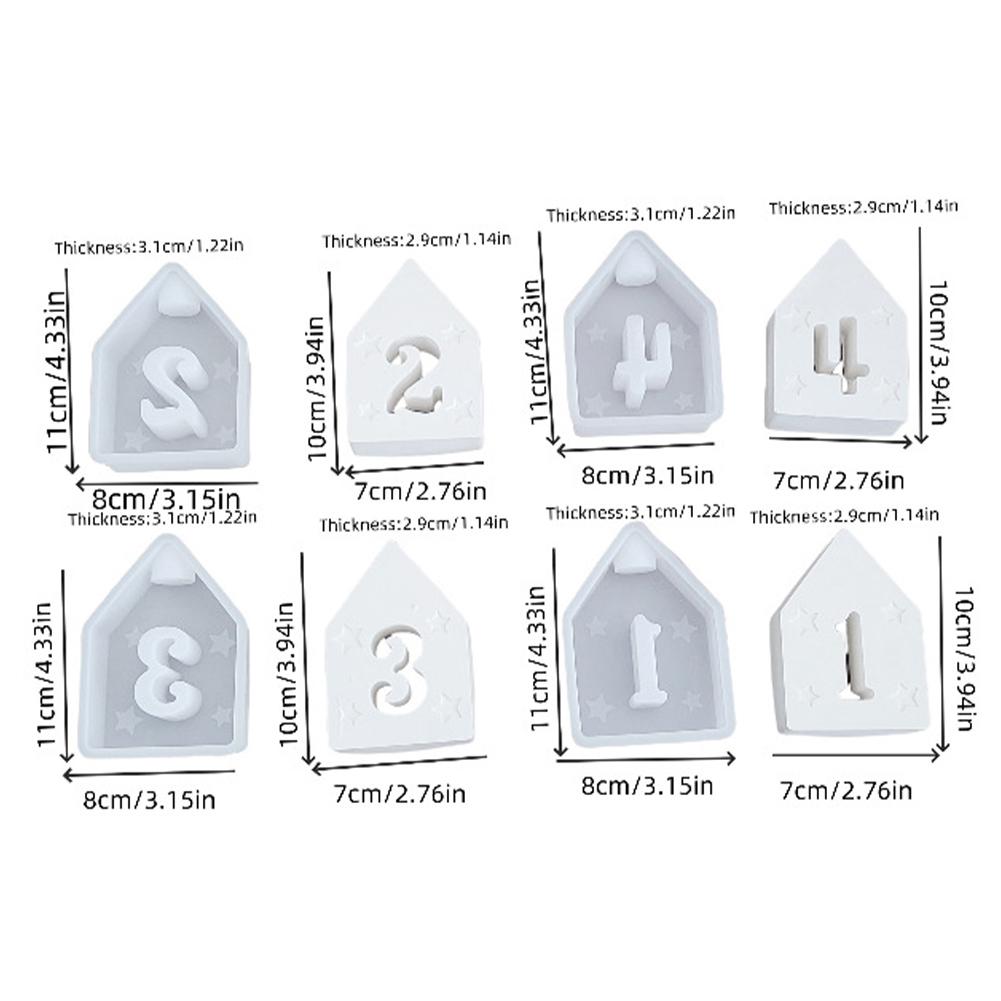 Силиконовые формы DIY 3D Xmas силиконовая форма для литья эпоксидной смолы (3 лося) /