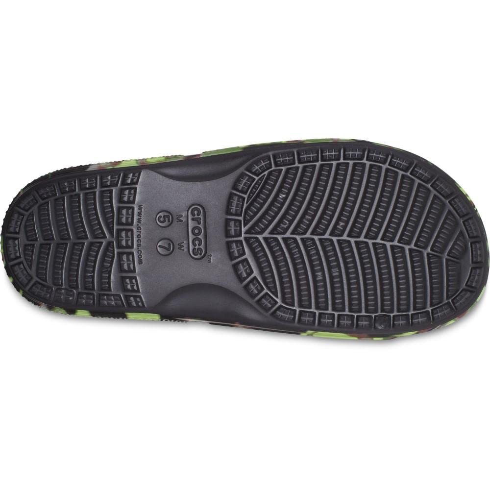 Crocs Классические шлепанцы с камуфляжным принтом Spray 208252 Черный M8W10 (26см)
