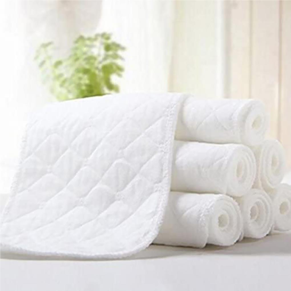 Pack of 10 Muslin Cloths Craftsmanship Supple To Skin-friendly Detachable Cotton Diaper Reusable No Leakage Baby Nappy