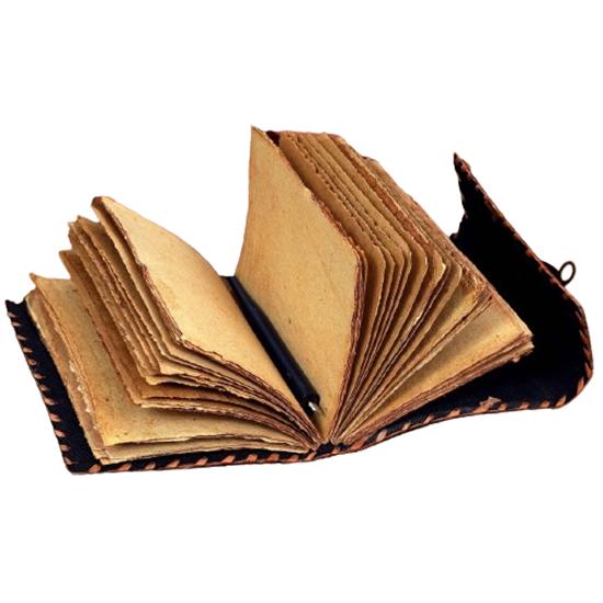 Ручной работы тисненый кожаный журнал 5×7 дюймов – Блокнот с дизайном «Старое дерево» и бумагой с неровным краем, 200 страниц