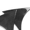 2x Carbon Fiber Car Rear Window Side Wing Cover Trim For Mazda3 Axela 2014-2018