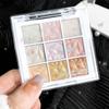 Девять цветов палитры теней для век с блестками Многофункциональная палитра теней для век Контурирующий набор Водостойкий стойкий набор Косметика на каждый день Модный макияж